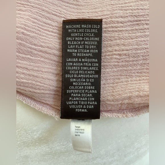 Knox Rose Size S/M Open Cut Out Shoulder Blouse Dusty Rose Pink - Picture 6 of 6